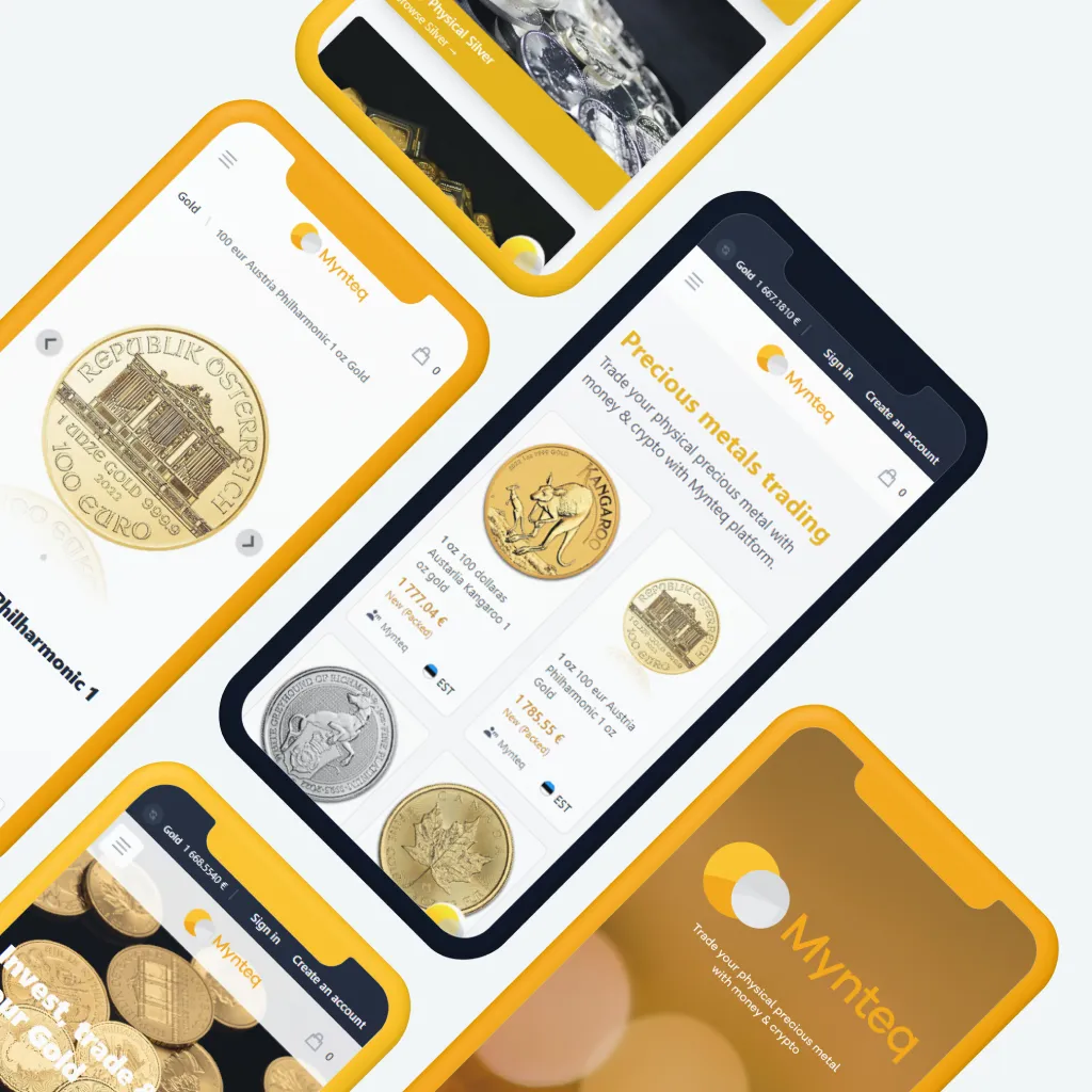 Mynteq_mobile_UI Mynteq App UI showcase